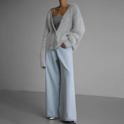 Cardigan femme en maille fine