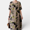 Claire | Robe Lin Femme Imprimée