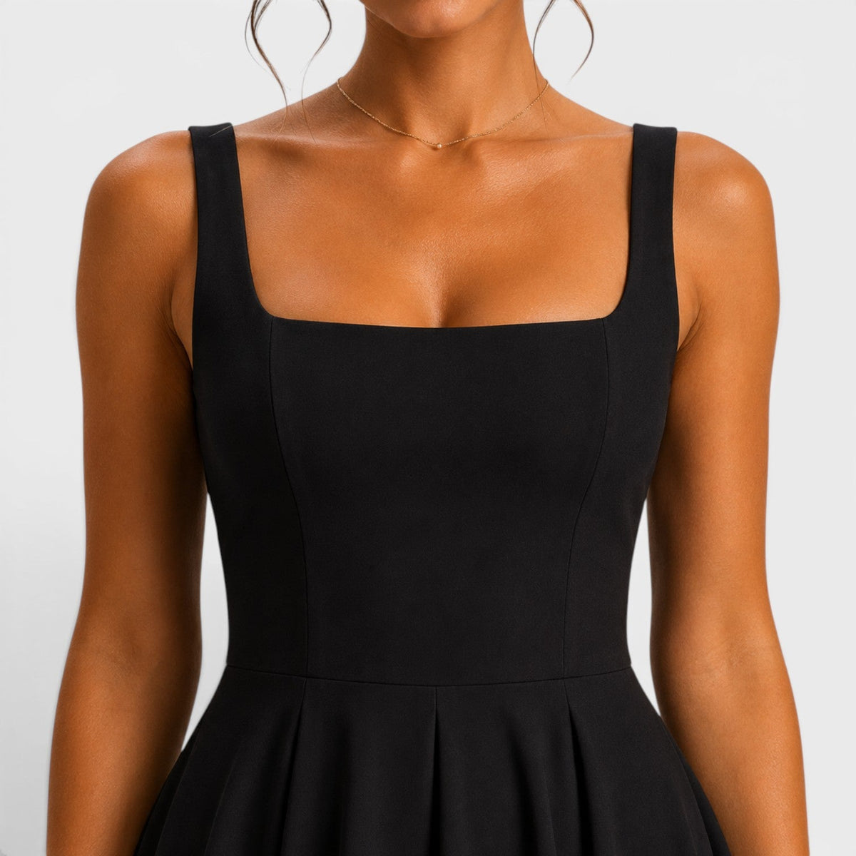 Robe midi femme de style simple