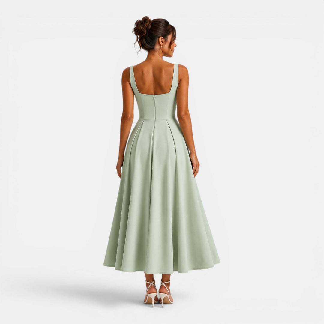 Juliette | Robe Midi Femme Fuchsia