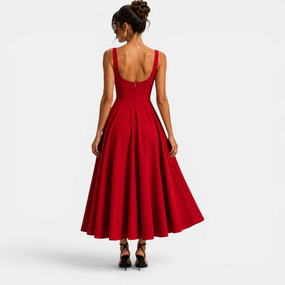 Robe midi femme de style simple
