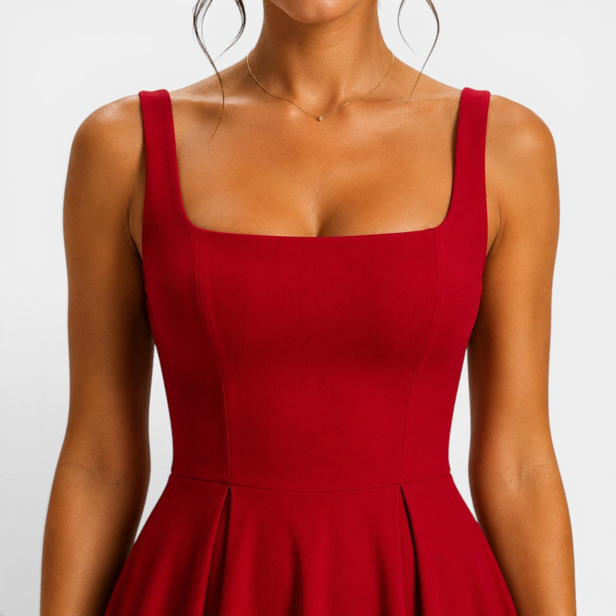 Robe midi femme de style simple