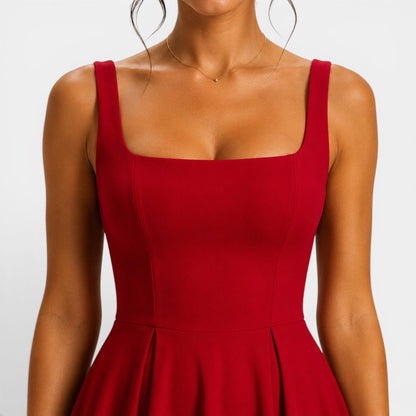 Robe midi femme de style simple