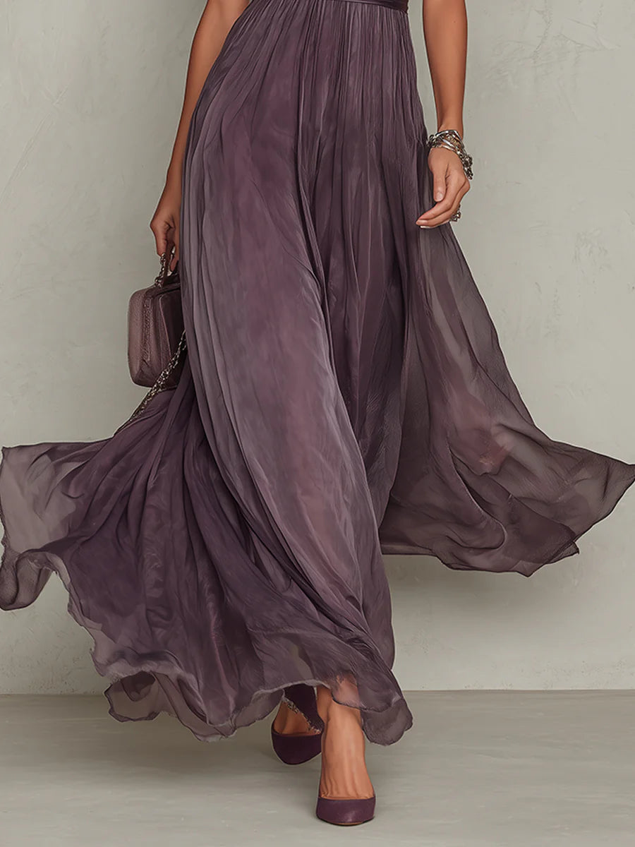 Gaëlle | Robe maxi chiffon vintage