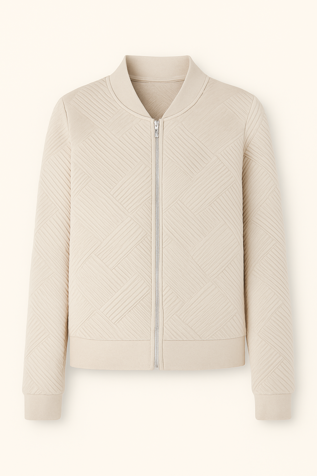 Veste en maille zippée femme