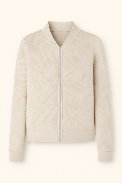 Veste en maille zippée femme