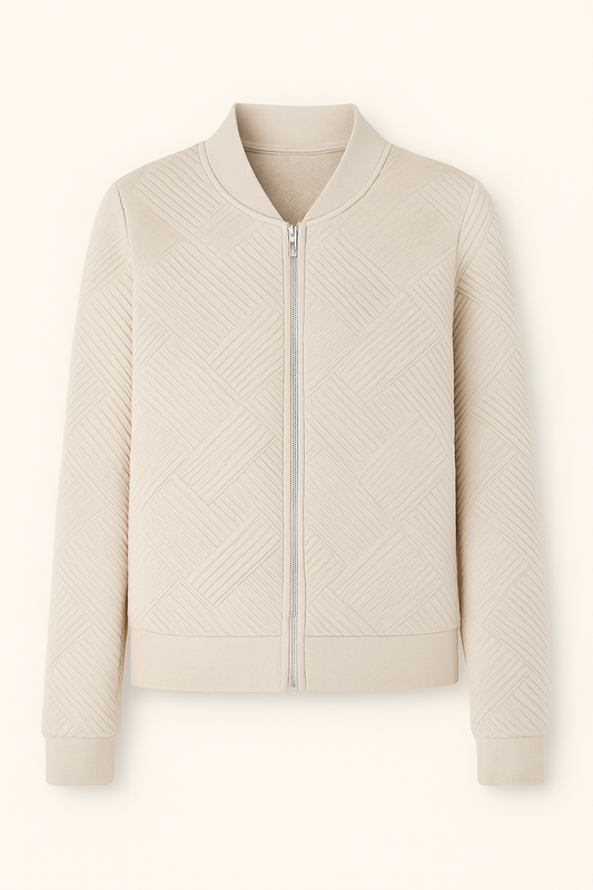Veste en maille zippée femme