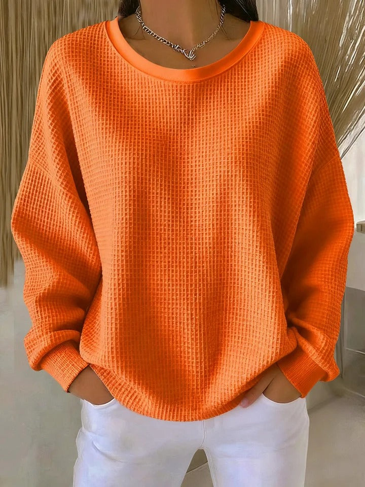 Camille | Pull Femme Gaufré Décontracté