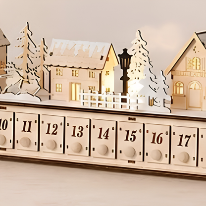 Mahaut | Calendrier de l’Avent village de Noël en bois