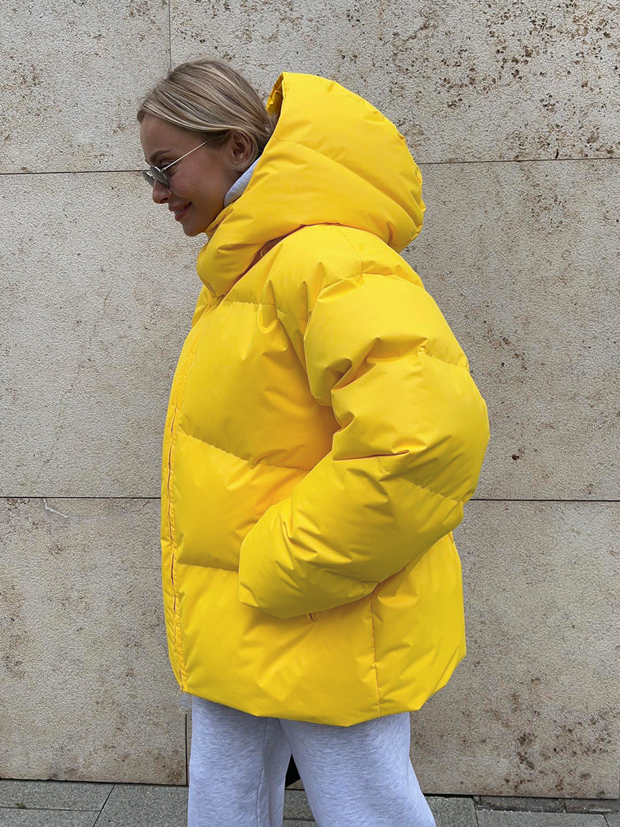 Parka homme à capuche amovible, coupe ample, hiver