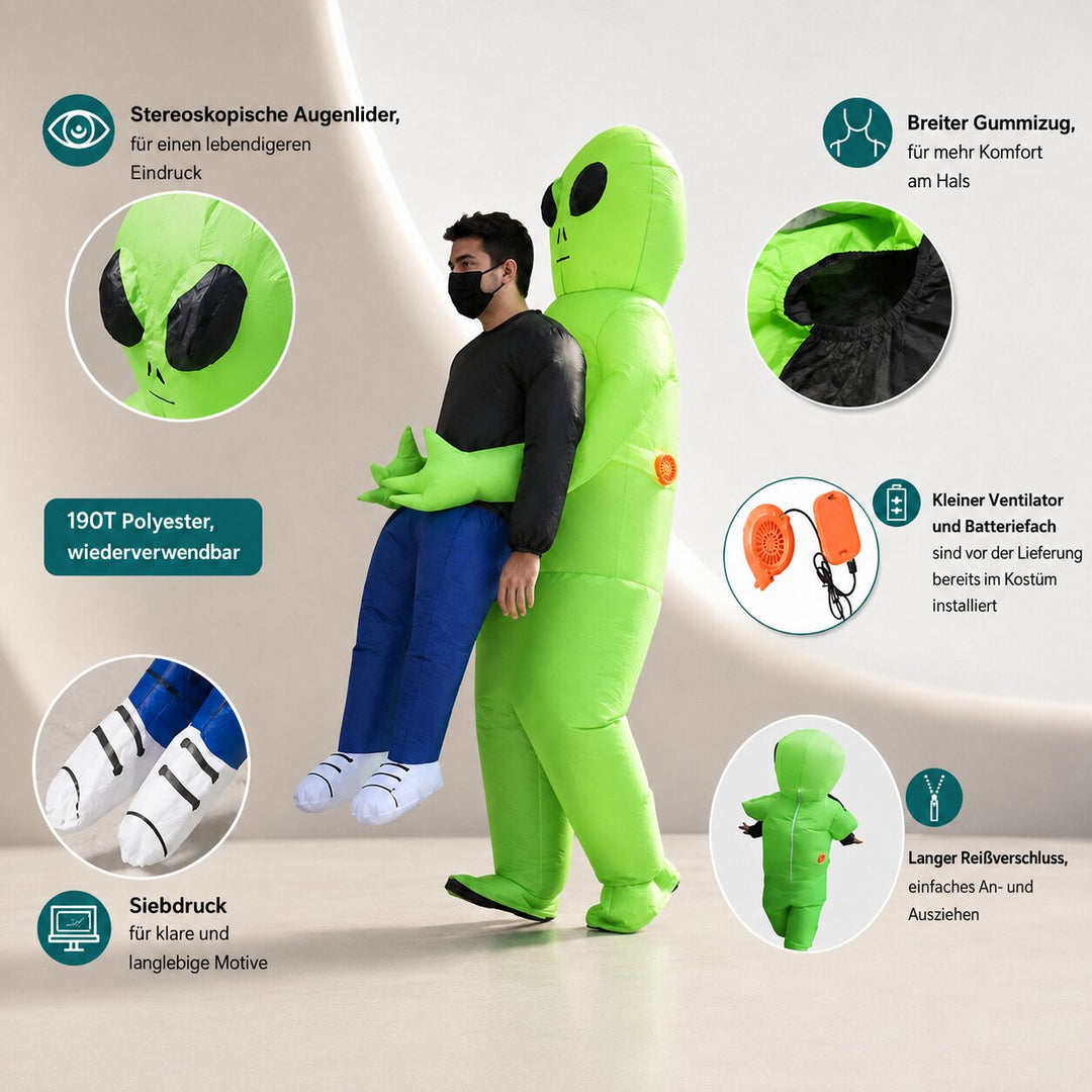 Nova | Costume gonflable enlèvement alien
