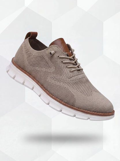 Paire de sneakers, vue de dessus - gris taupe