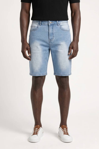 Damien | Bermuda Homme Slim Effet Délavé