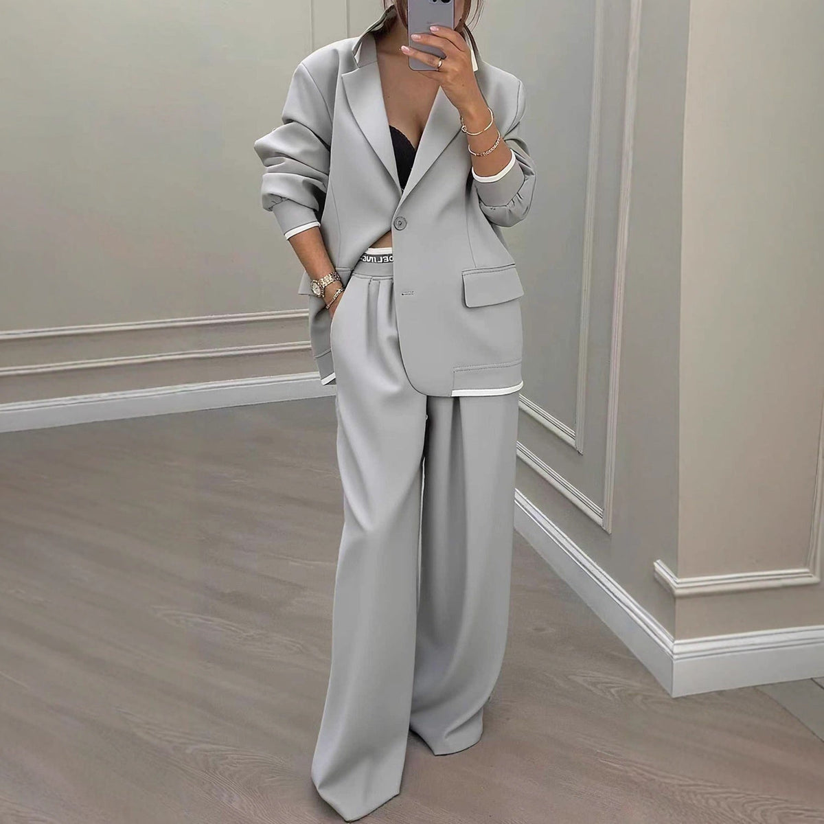 Katell | Ensemble blazer et pantalon femme