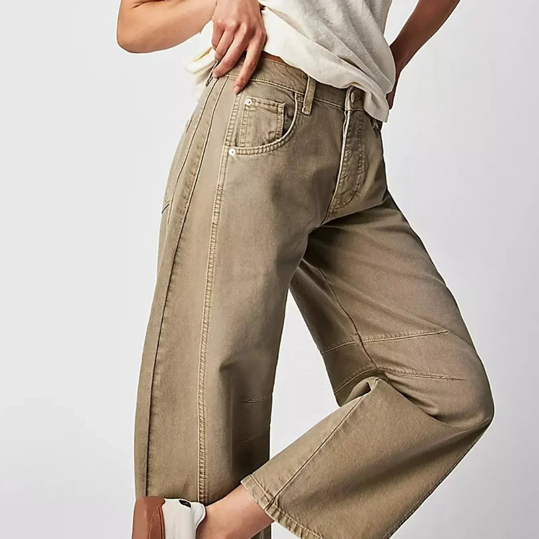 Manon | Pantalon Large Femme Taille Haute