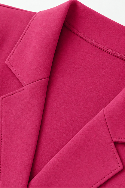 Blazer cardigan femme à revers structuré