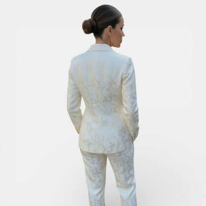 Albine | Ensemble blazer et pantalon femme jambe large