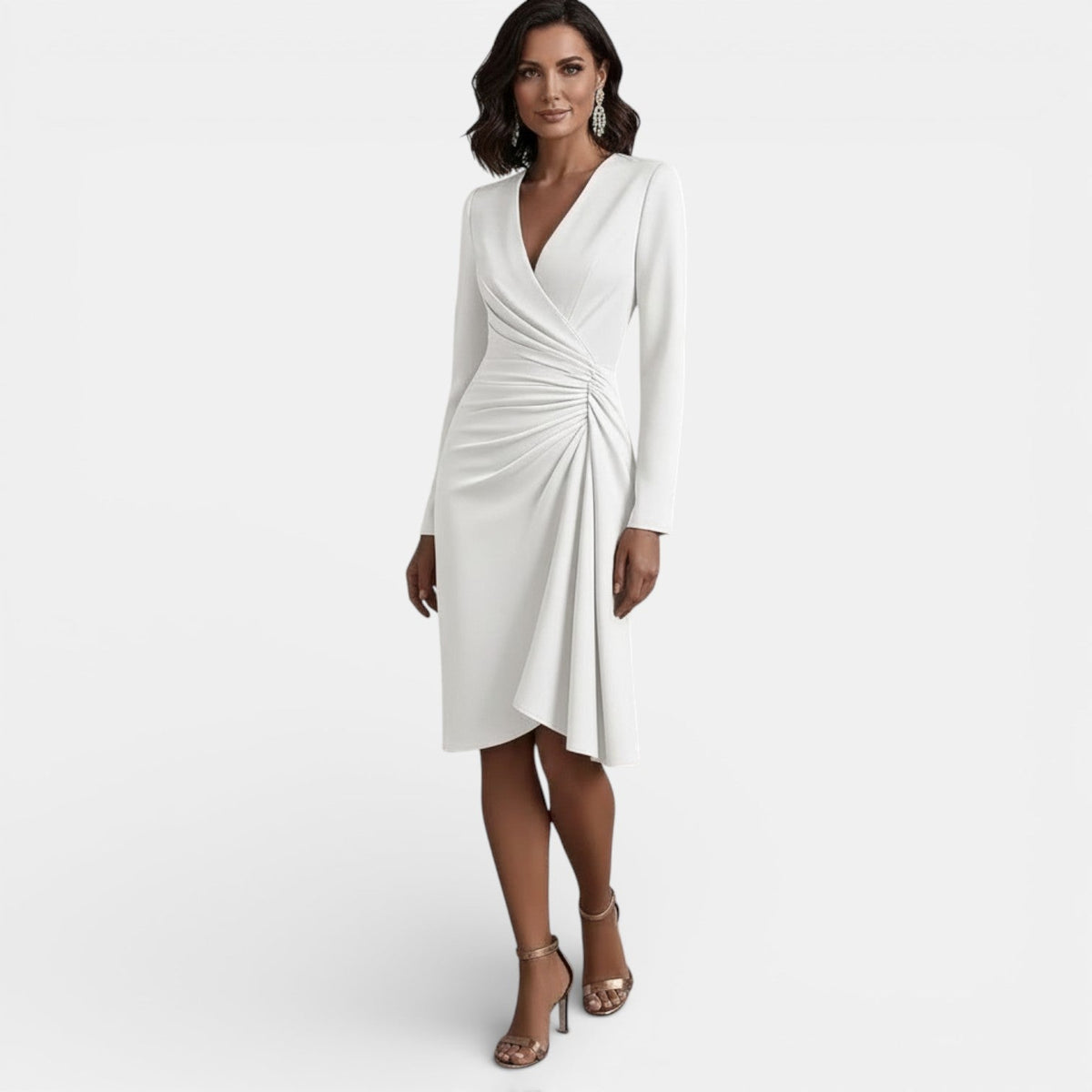 Clotilde | Robe midi femme élégante