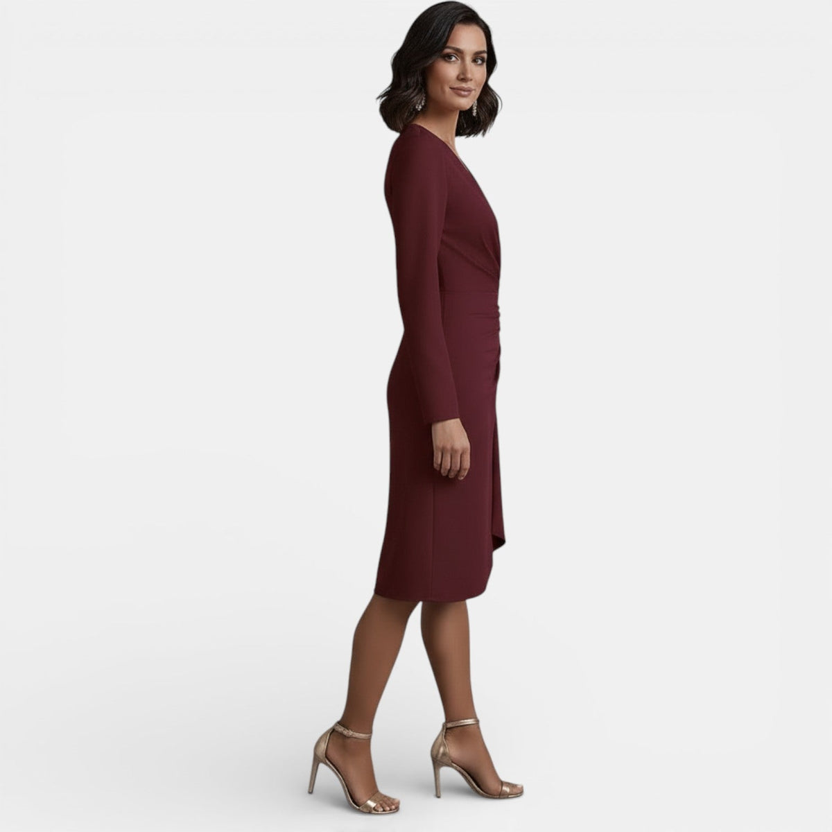 Clotilde | Robe midi femme élégante