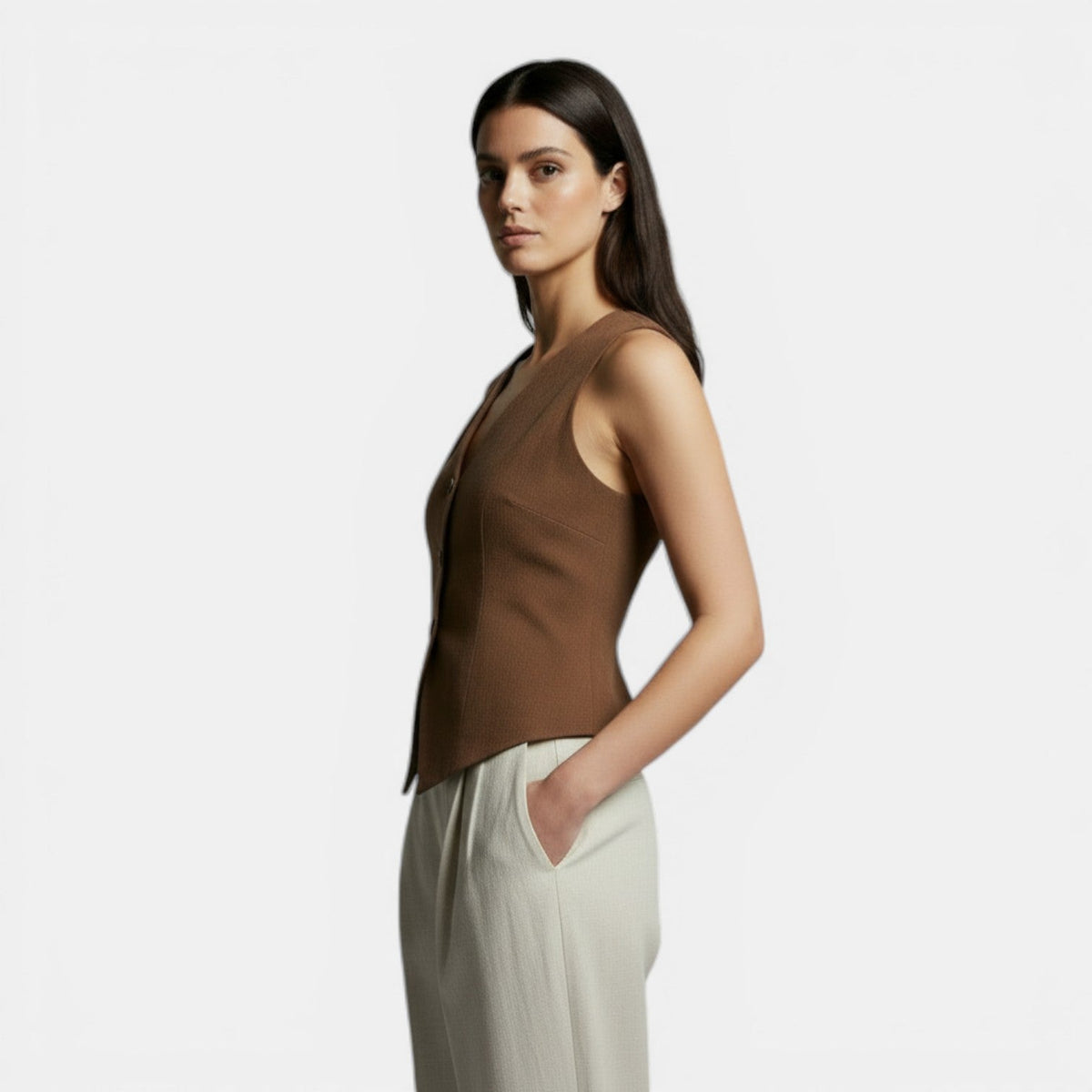 Clairette | Gilet femme ajusté