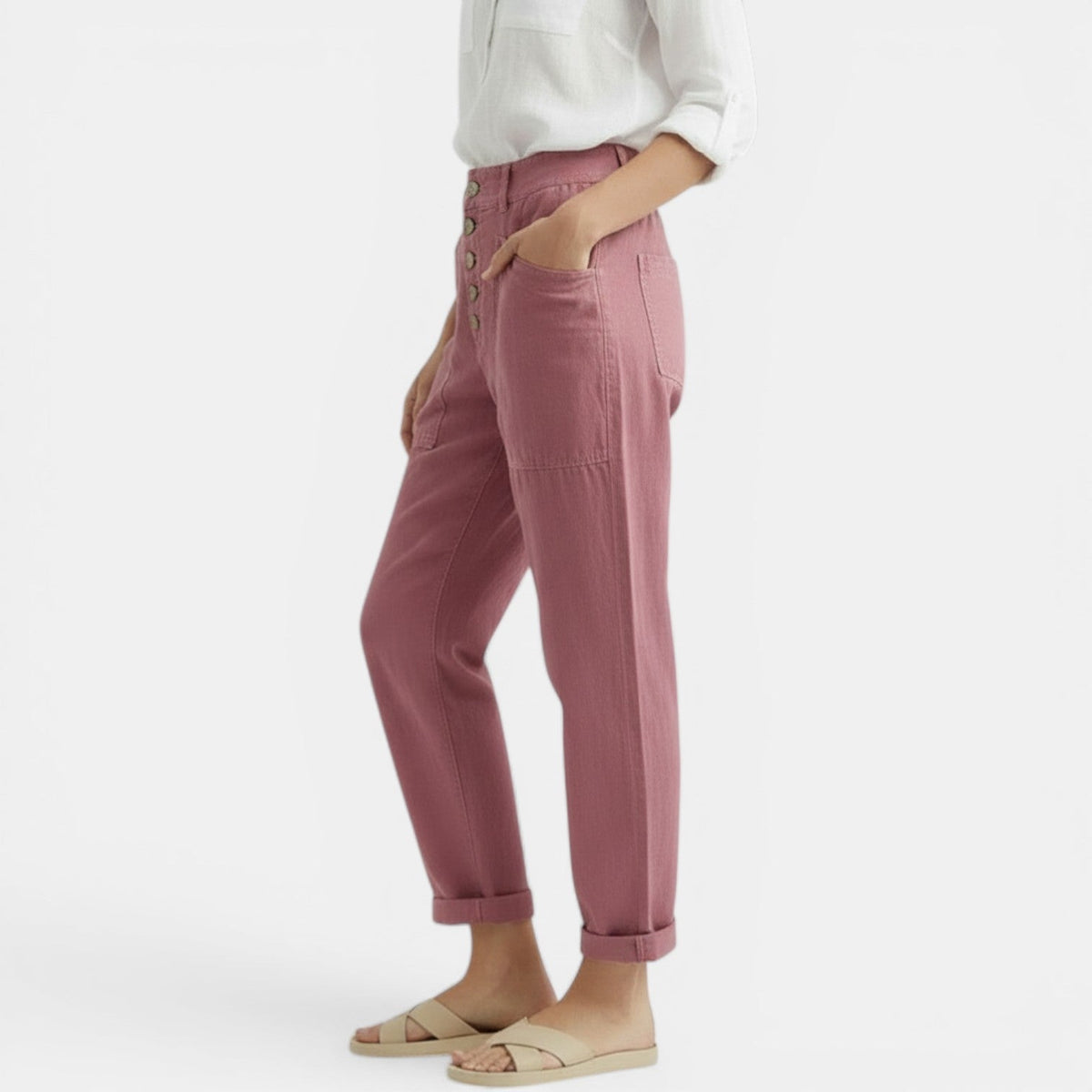 Cosette | Pantalon lin femme jambe large