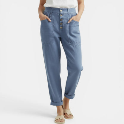 Cosette | Pantalon lin femme jambe large