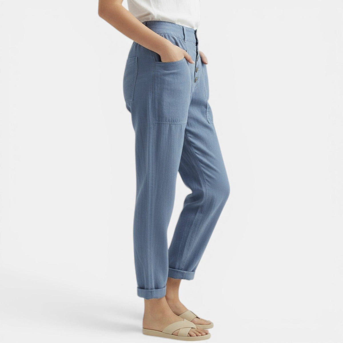 Cosette | Pantalon lin femme jambe large
