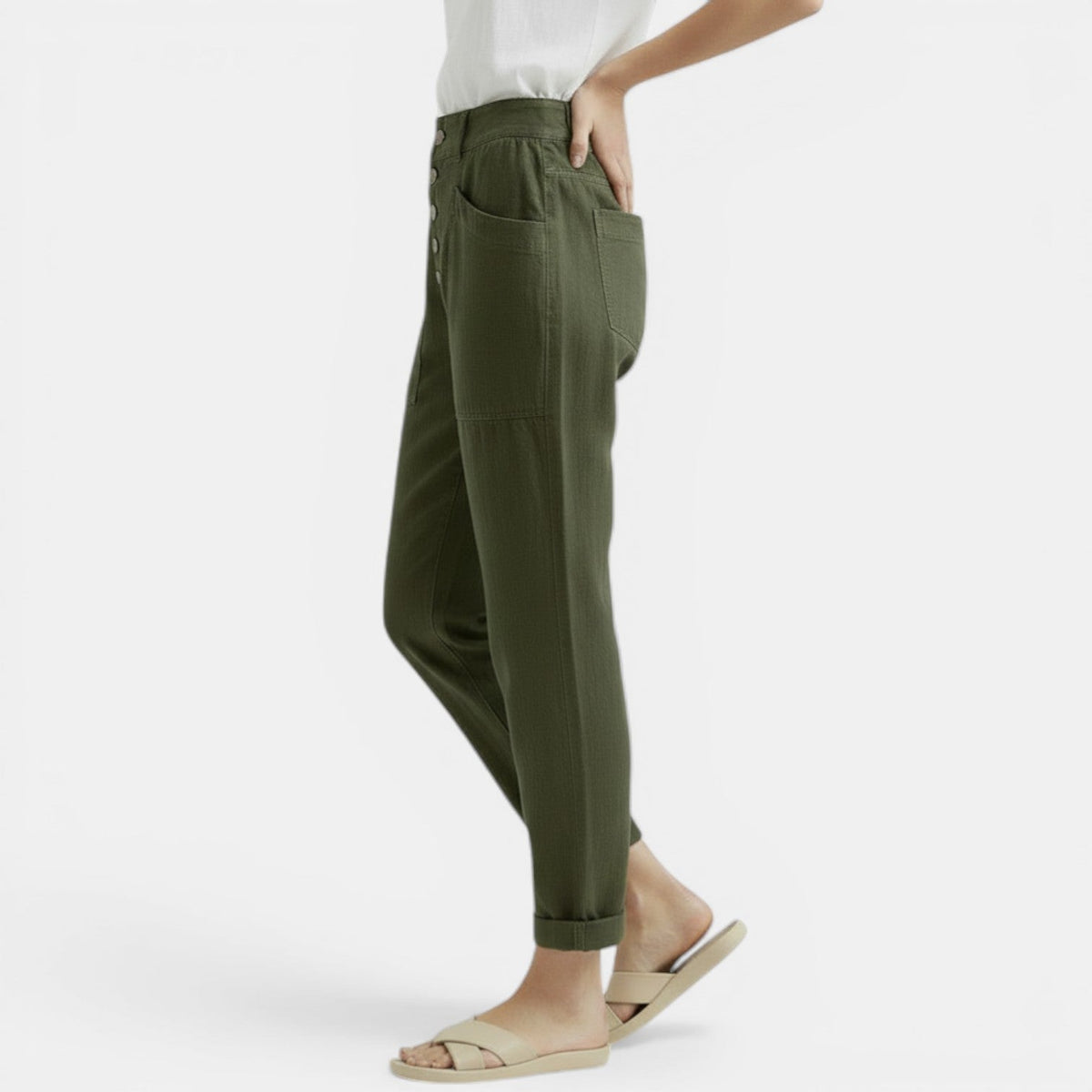 Cosette | Pantalon lin femme jambe large