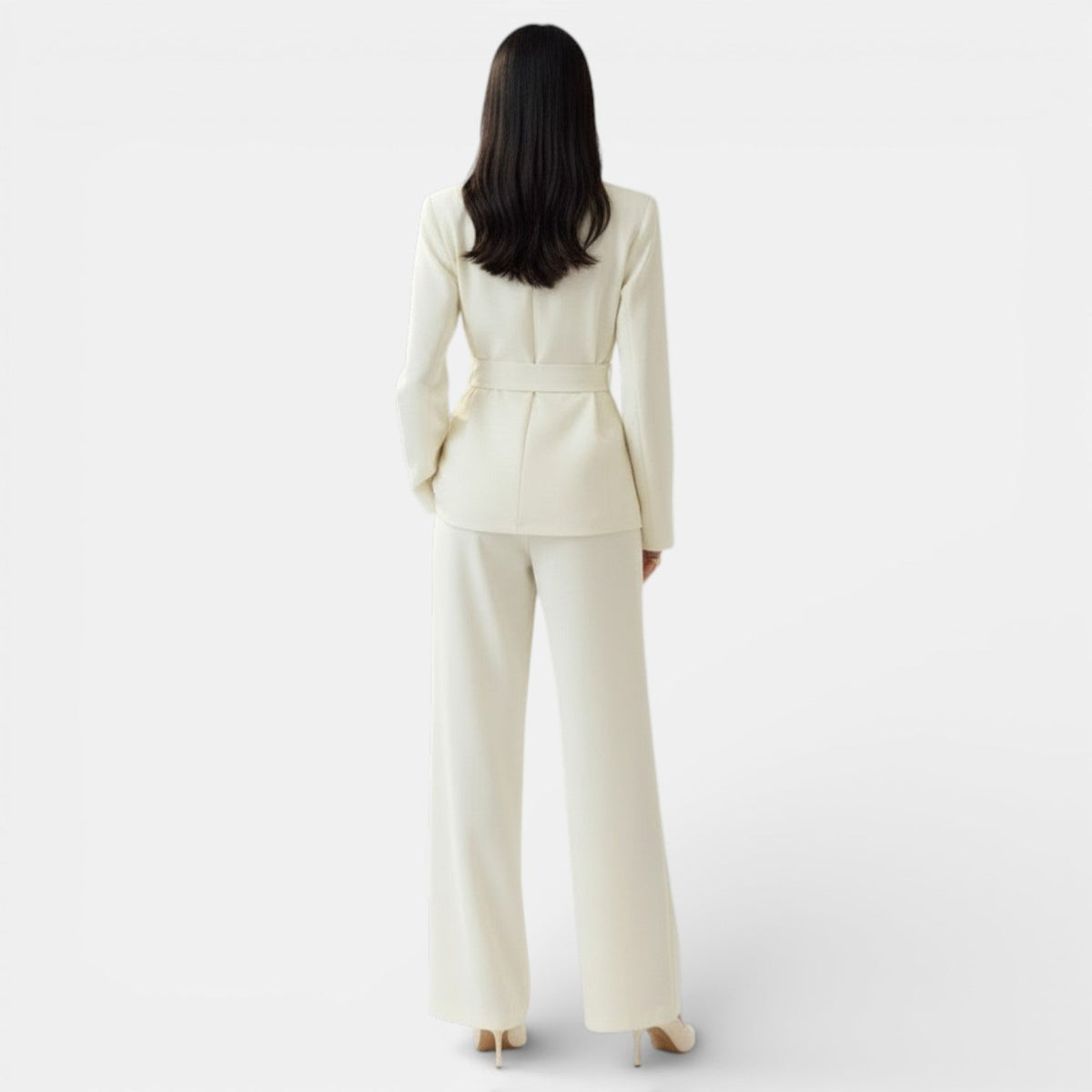 Bathilde | Ensemble blazer et pantalon femme en dentelle
