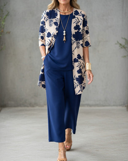 Ensemble femme deux pièces à motifs