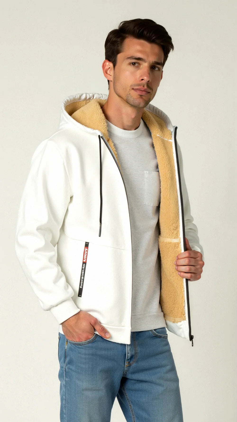 Loïc | Sweat polaire homme à capuche