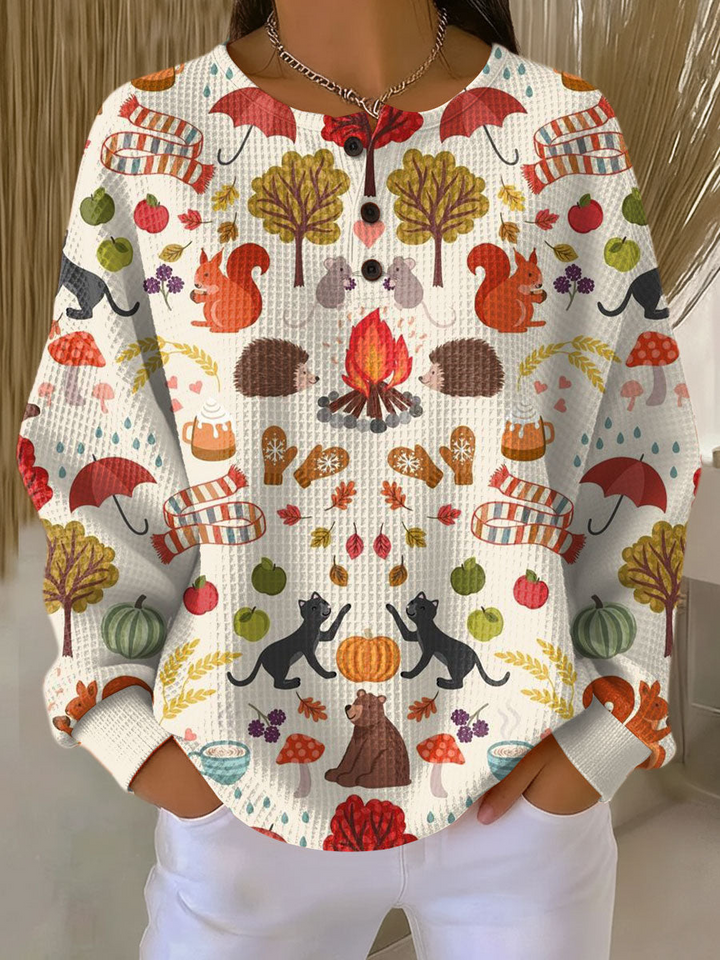 Agnieszka | Sweter Waffle Harmony