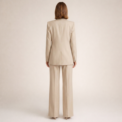Géraldine | Ensemble blazer et pantalon évasé femme