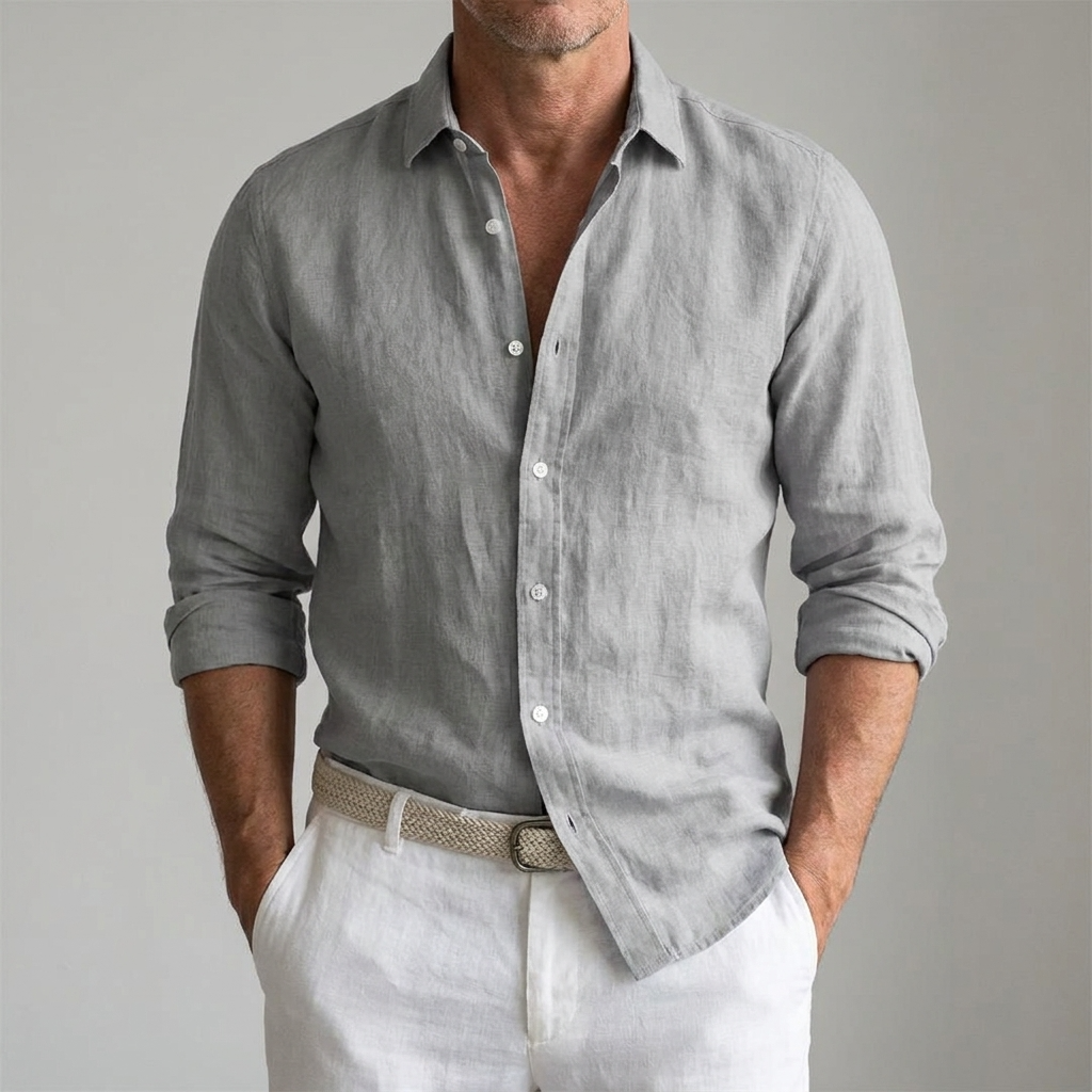 Apollinaire | Chemise lin homme vegan