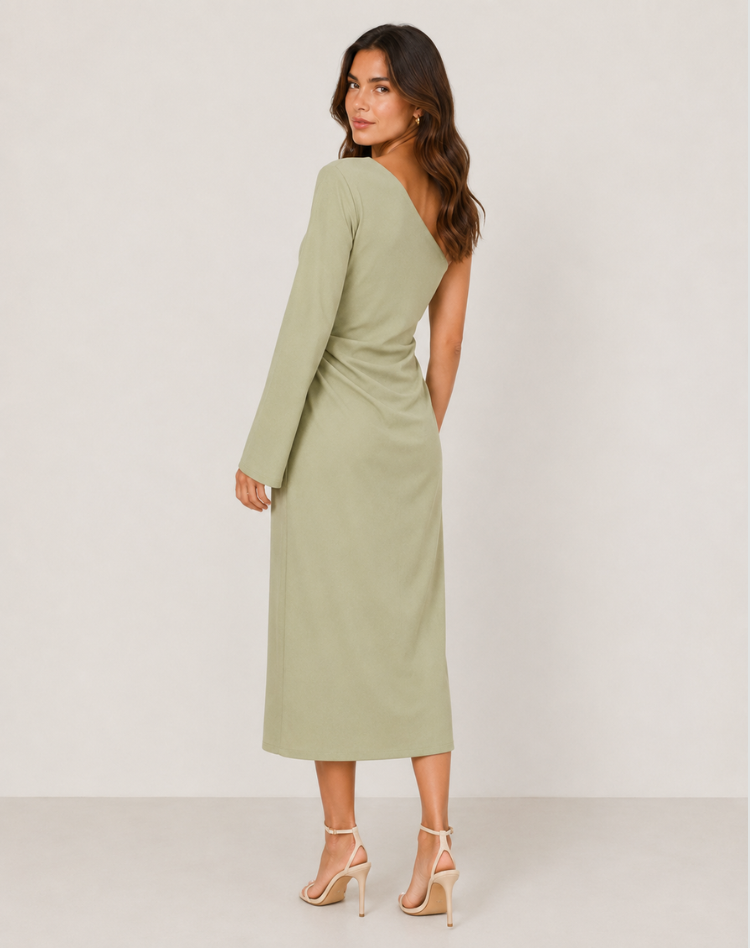 Robe longue de soirée femme asymétrique