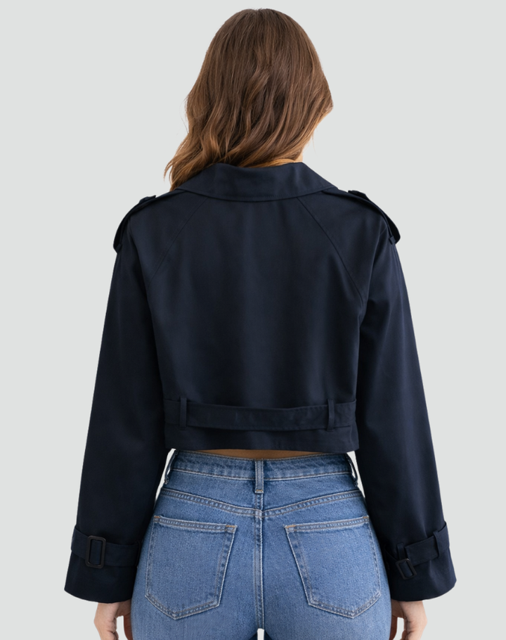 Léa | Trench Court Femme en Coton