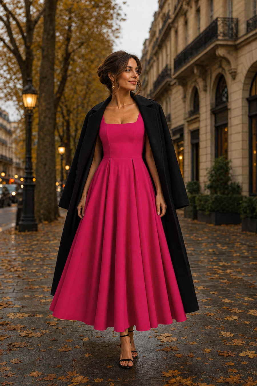 Juliette | Fuchsia Women's Midi Dress