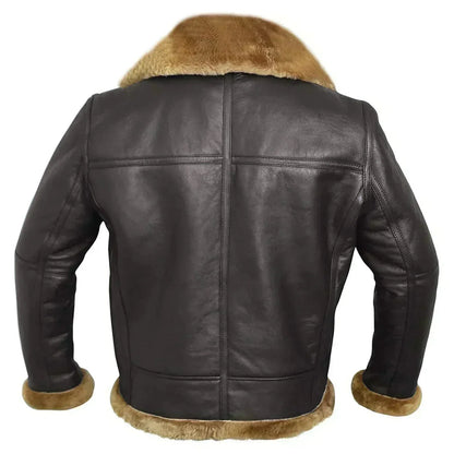 Blouson cuir homme matelassé à fermeture zippée