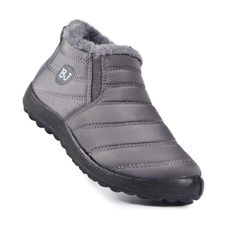 Bottes d'hiver homme à enfiler, tige courte, vue de profil
