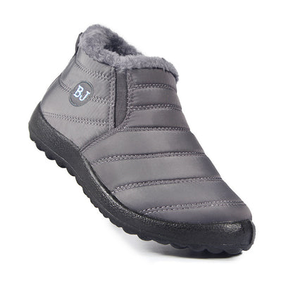 Bottes d'hiver homme à enfiler, tige courte, vue de profil