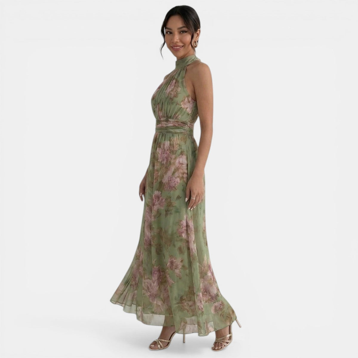 Carmen | Robe maxi femme élégante fleurie