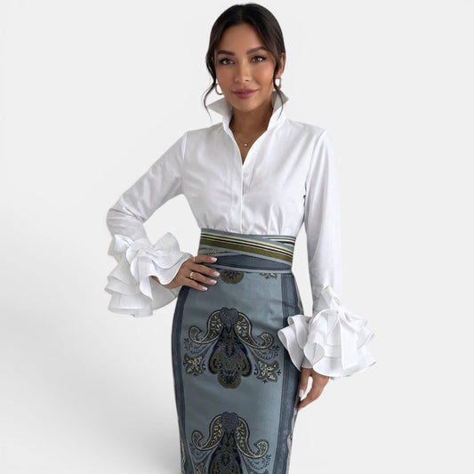 Babette | Chemise femme casual à volants
