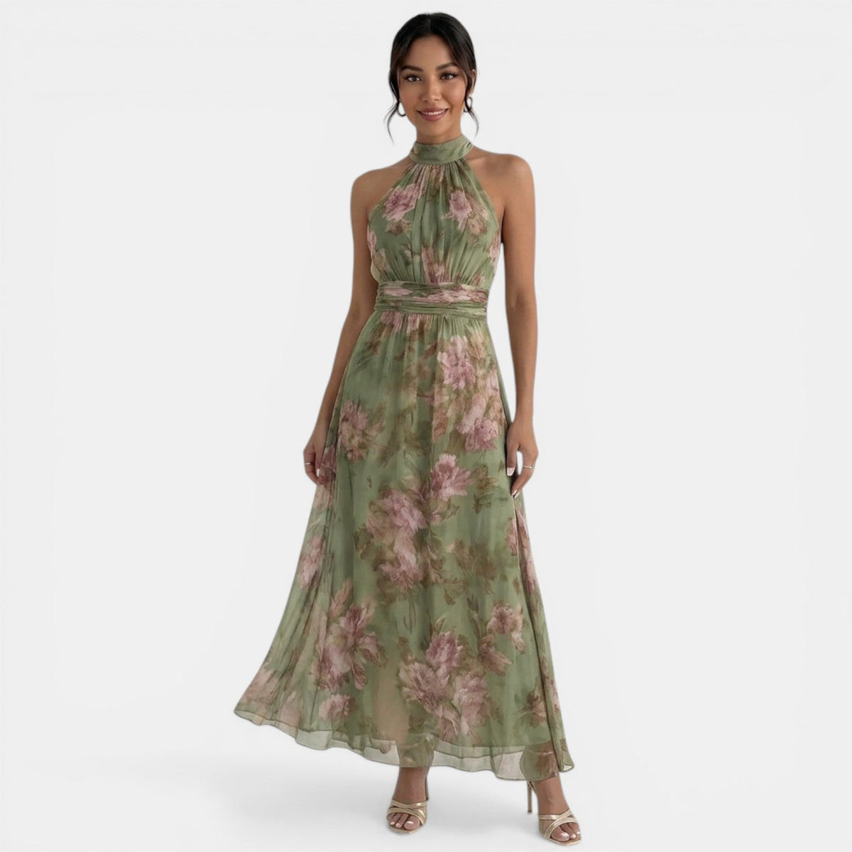 Carmen | Robe maxi femme élégante fleurie