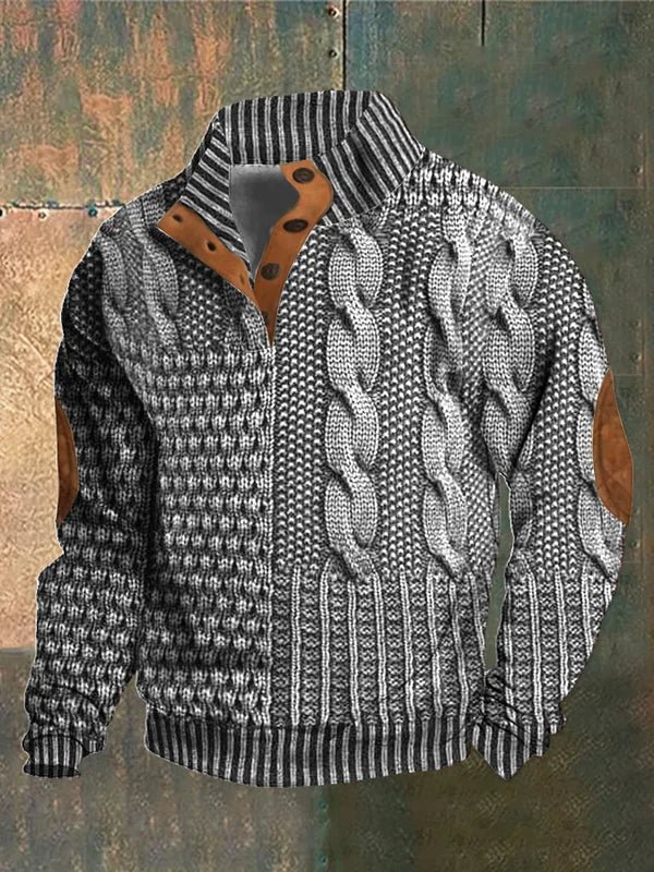 Raphaël | Pull homme imprimé confortable