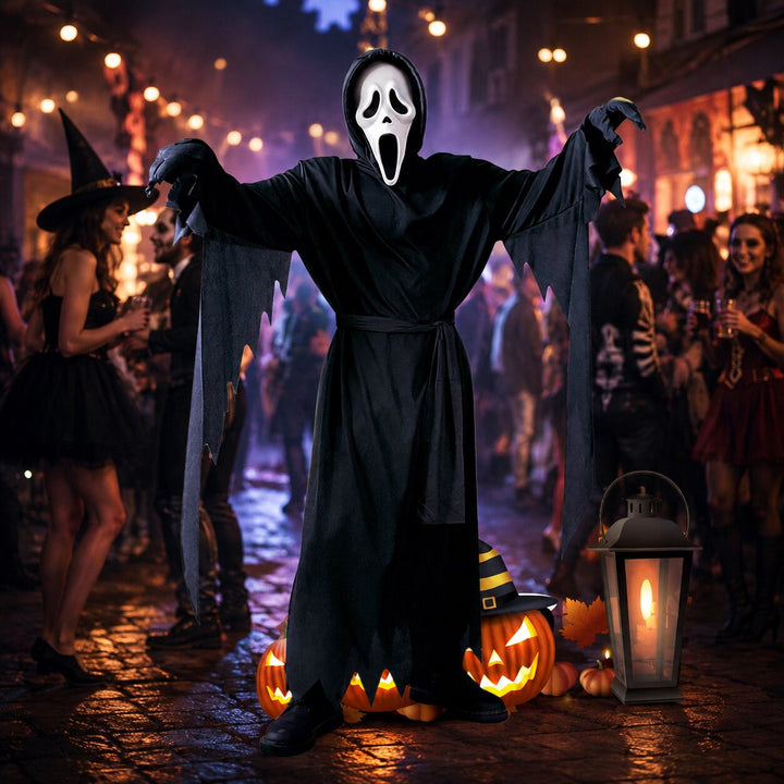 Tanguy | Costume Ghostface avec robe noire