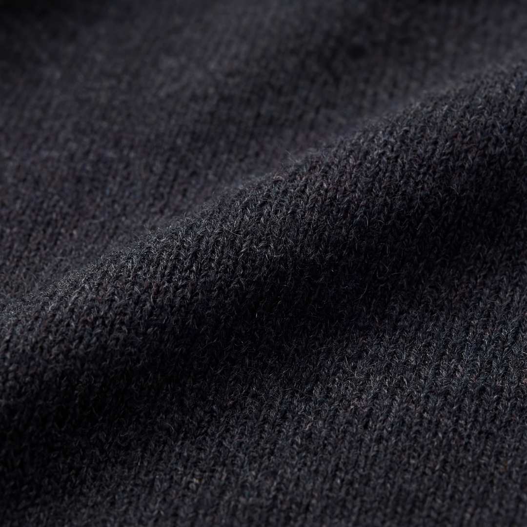 Pull homme en maille à demi-zip
