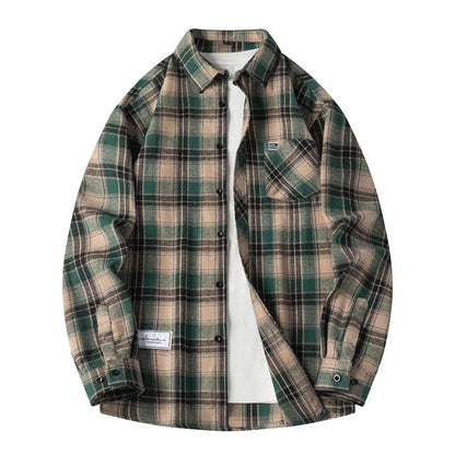 Surchemise à carreaux style urbain pour homme