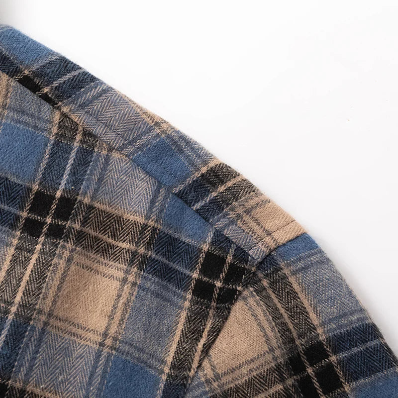 Surchemise à carreaux style urbain pour homme