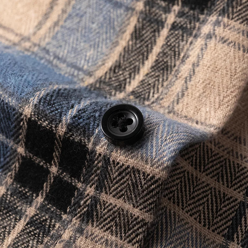 Surchemise à carreaux style urbain pour homme