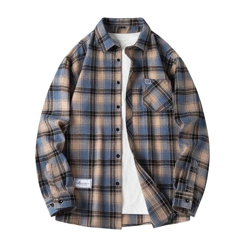 Surchemise à carreaux style urbain pour homme